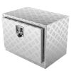 VEVOR Underbody Truck Box, 24"×17"×18" Pickup Storage Box, Heavy Duty Aluminum Diamond Plate Tool Box with Lock and Keys