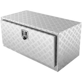 VEVOR Underbody Truck Box, 36"×24"×24" Pickup Storage Box, Heavy Duty Aluminum Diamond Plate Tool Box with Lock and Keys