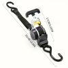 1pc Retractable Ratchet Strap, Self Retractable Tie Down Strap, 10ft Tensile Strength, 1500lbs Tensile Strength
